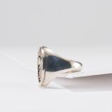 Calvin Peterson 14Kt Gold and Silver Overlay Kokopelli Ring