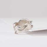 Carol Krena Coral and Silver Ring