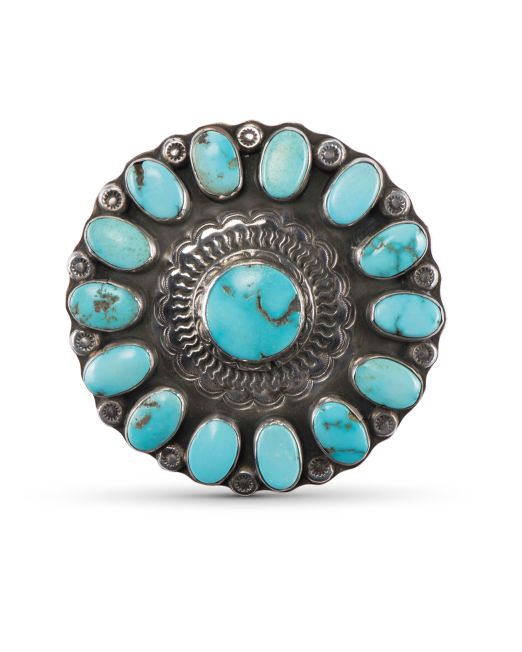 Vintage Navajo Turquoise Belt Buckle