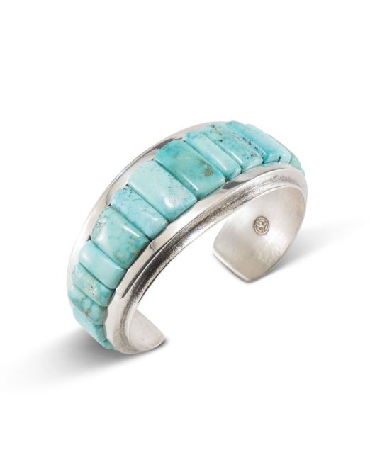 Anthony Sanchez Inlay Turquoise Cuff
