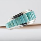 Anthony Sanchez Inlay Turquoise Cuff