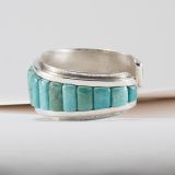 Anthony Sanchez Inlay Turquoise Cuff