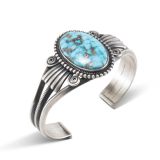Steve Arviso Kingman Turquoise Cuff