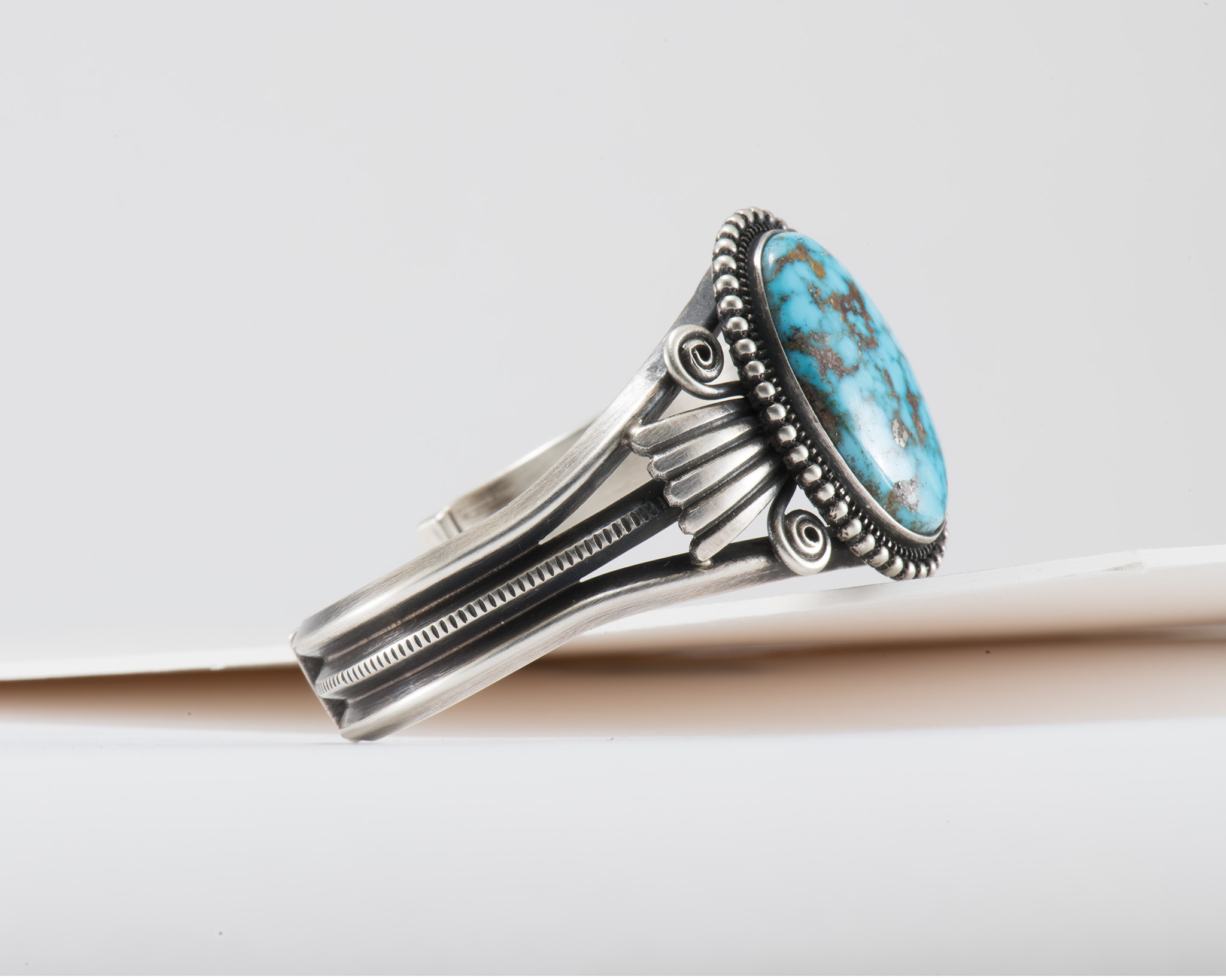 Steve Arviso Kingman Turquoise Cuff
