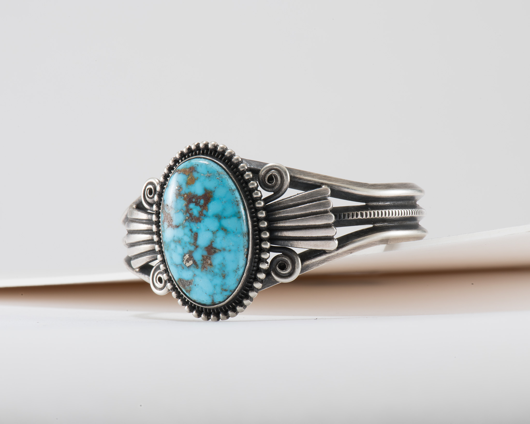 Steve Arviso Kingman Turquoise Cuff