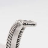 Stever Arviso Kingman Turquoise Twisted Wire Cuff