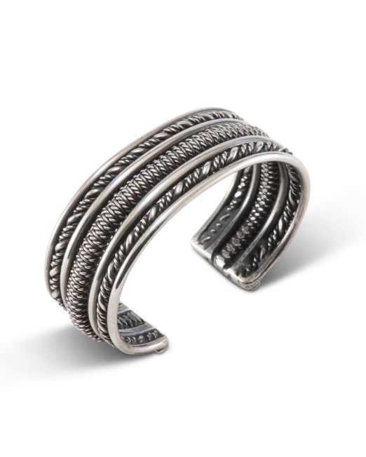 Sterling Silver Twisted Wire Cuff