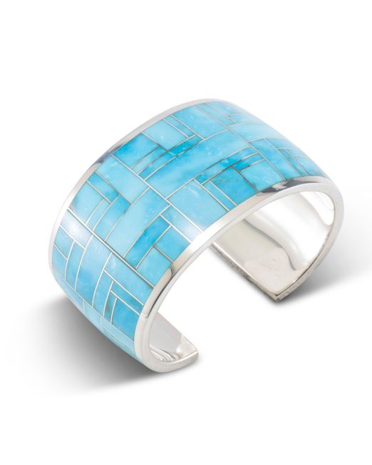 Supersmith Inc Arizona Blue Collection Wide Inlay Cuff