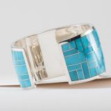 Supersmith Inc Arizona Blue Collection Wide Inlay Cuff