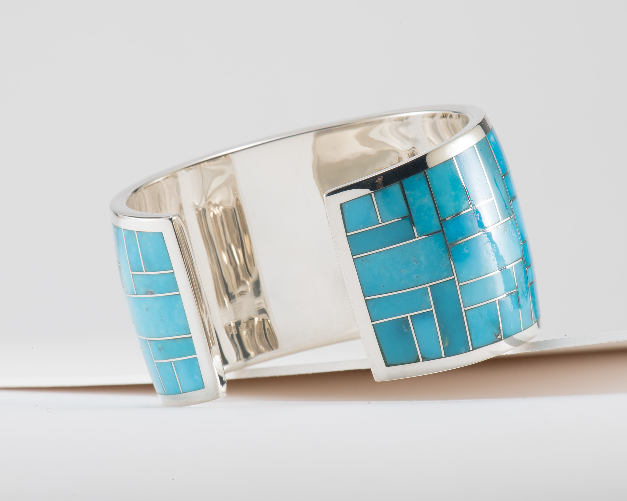 Supersmith Inc Arizona Blue Collection Wide Inlay Cuff