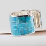 Supersmith Inc Arizona Blue Collection Wide Inlay Cuff