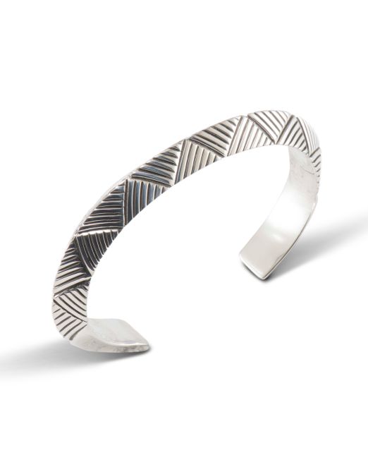 Jennifer Curtis Stamped Sterling Silver Carinated Cuff