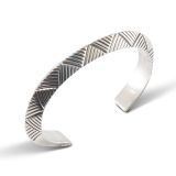 Jennifer Curtis Stamped Sterling Silver Carinated Cuff