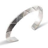 Jennifer Curtis Stamped Sterling Silver Carinated Cuff