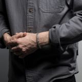 Jennifer Curtis Stamped Sterling Silver Carinated Cuff
