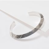 Jennifer Curtis Stamped Sterling Silver Carinated Cuff