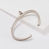 Shawn Bluejacket 14Kt Gold and Sterling Silver Cuff with Amethyst