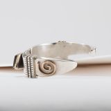Carol Krena Black Jade Cuff with 18Kt Gold