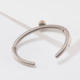 Shawn Bluejacket 14Kt Gold and Sterling Silver Cuff with Coral