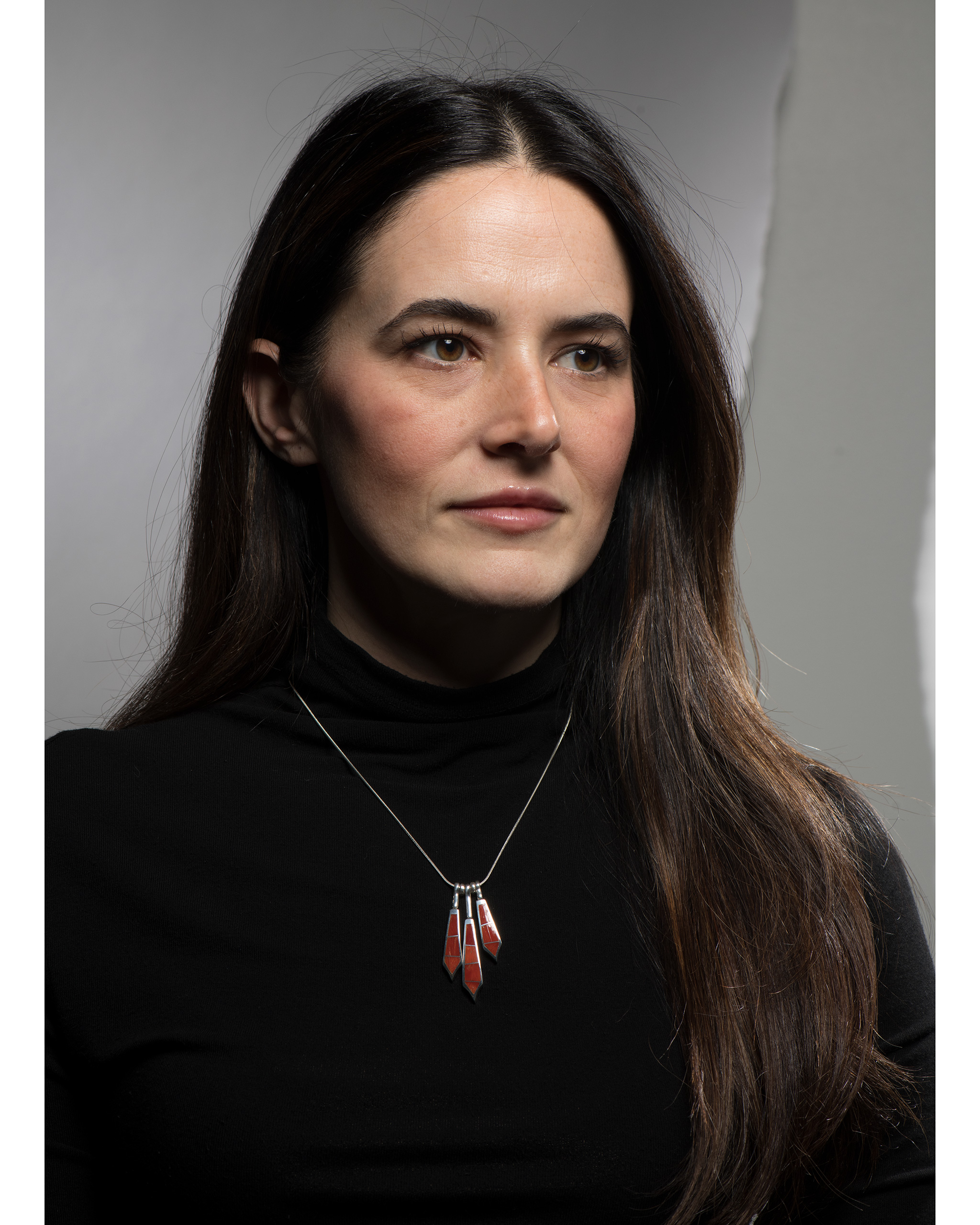 Supersmith Inc Red Coral Collection Triple Pendant Necklace
