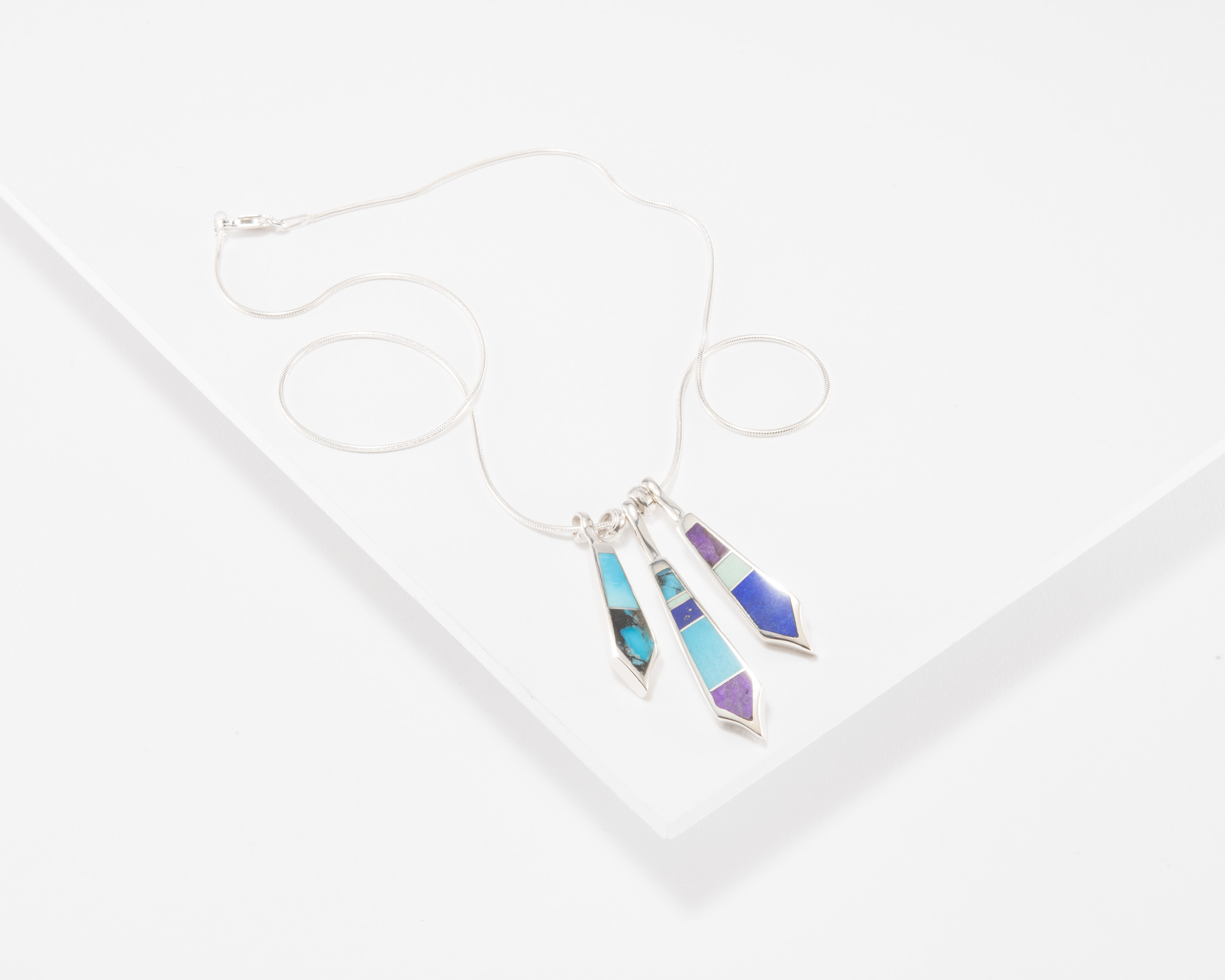 Supersmith Inc Spring Mountain Collection Triple Pendant Necklace