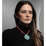 Charlene Reano Mosaic Inlay Reservable Spiny Oyster Shell Necklace