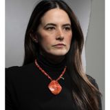 Charlene Reano Mosaic Inlay Reservable Spiny Oyster Shell Necklace