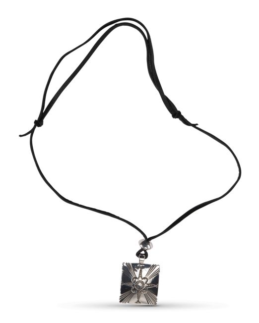 Jennifer Curtis Stamped Silver Pendant
