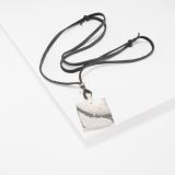 Jennifer Curtis Stamped Silver Pendant