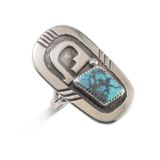 Lorenzo Tortalita Overlay and Turquoise Ring