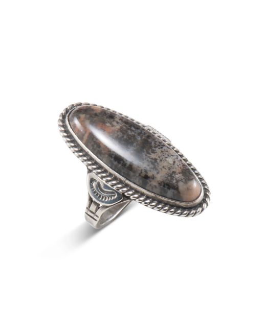 Vintage Navajo Petrified Wood Ring