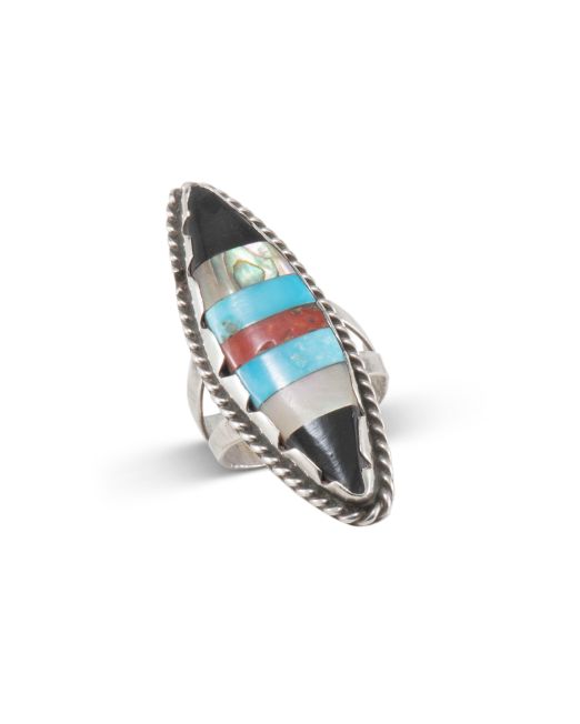 Multi Stone Inlay Ring