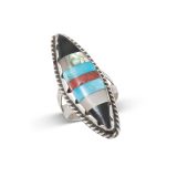 Multi Stone Inlay Ring