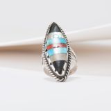Multi Stone Inlay Ring