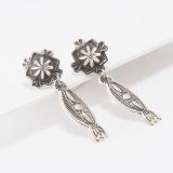 Jennifer Curtis Repoussé Post Earrings with Dangle