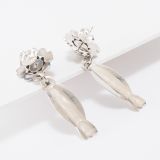 Jennifer Curtis Repoussé Post Earrings with Dangle
