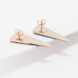 Richard Chavez Black Onyx Inlay 18Kt Gold Earrings