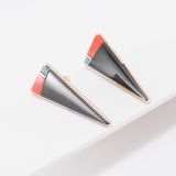 Richard Chavez Black Onyx Inlay 18Kt Gold Earrings