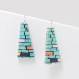 Charlene Reano Turquoise Mosaic Inlay Earrings
