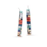 Charlene Reano Mosaic Inlay Earrings