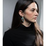 Charlene Reano Mosaic Inlay Statement Earrings