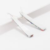 Charlene Reano Mosaic Inlay Earrings on Mother of Pearl