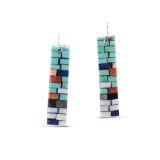 Charlene Reano Mosaic Inlay Earrings
