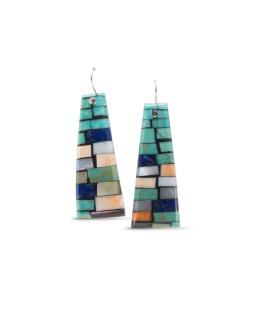 Charlene Reano Mosaic Inlay Earrings