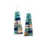 Charlene Reano Mosaic Inlay Earrings