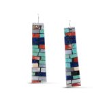 Charlene Reano Mosaic Inlay Earrings