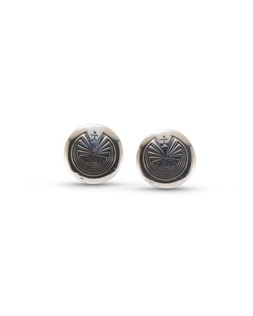 Man in The Maze Stud Earrings