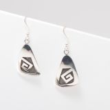 Stewart Tewawina Sterling Silver Overlay Earrings