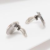 Zuni Sunface Inlay Clip On Earrings