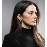 Zuni Sunface Inlay Clip On Earrings